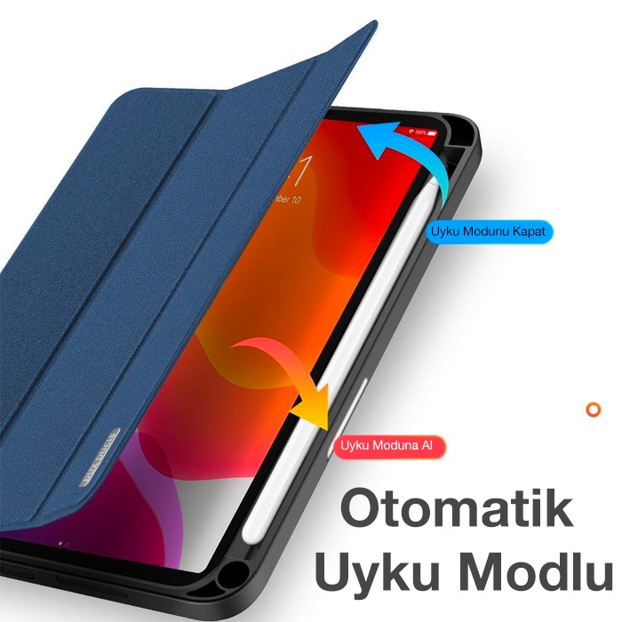 Dux Ducis iPad Mini 6 (2021) Kılıf Kalem Bölmeli Standlı Domo Series