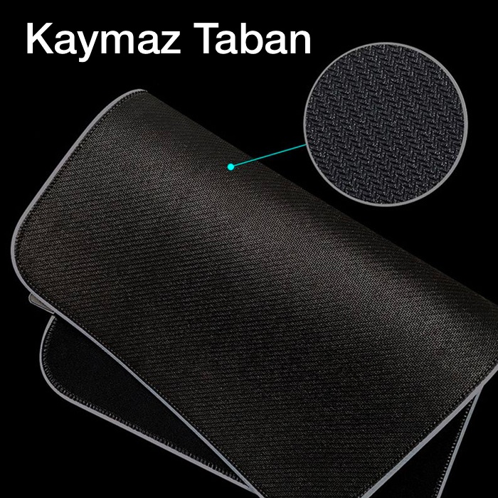 Dünya Desenli RGB Led Işıklı Oyuncu Mouse Pad 400*900*4MM