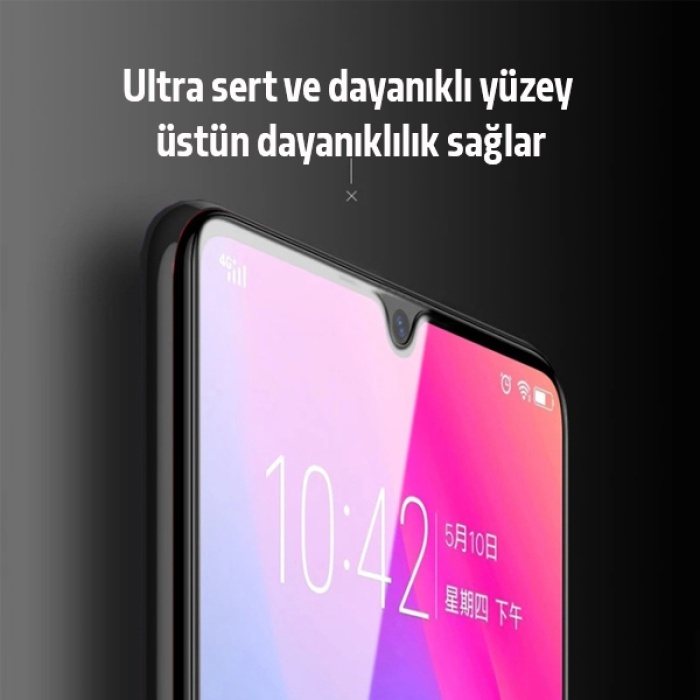 Xiaomi Redmi 9 9D Full Glue Tempered Cam Ekran Koruyucu