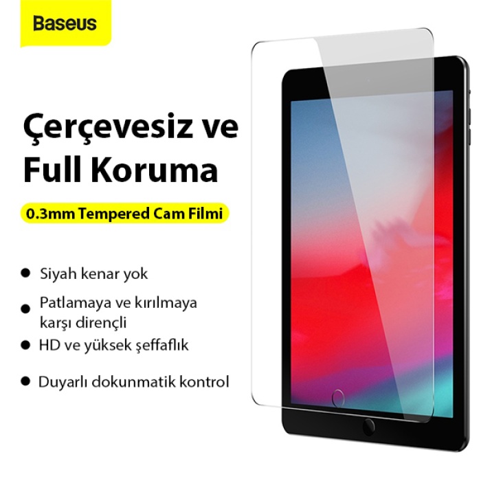 Baseus 0.3mm iPad Mini 4 - 5 7.9inç (2019) Tempered Cam Ekran Koruyucu