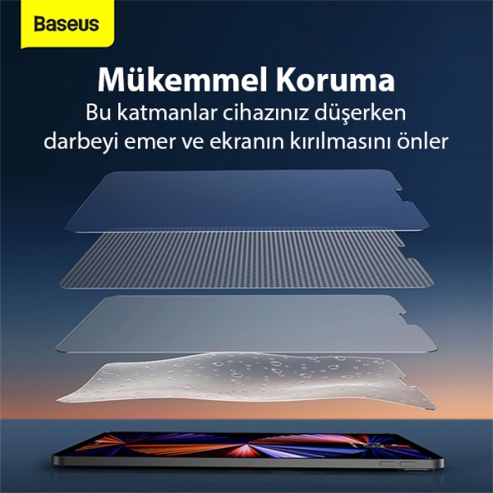 Baseus 0.3mm iPad Mini 4 - 5 7.9inç (2019) Tempered Cam Ekran Koruyucu