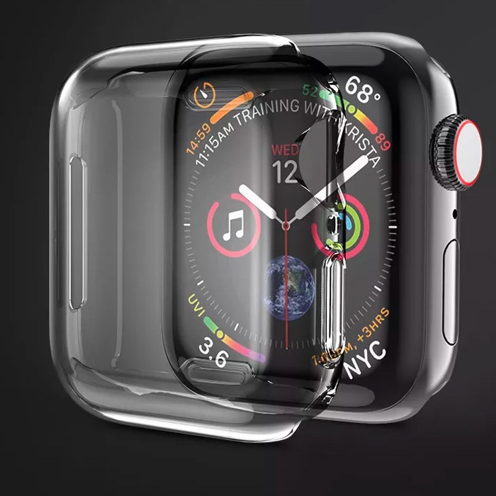 Apple Watch 7-8 45mm 360 Koruma Ultra Slim Silikon Kılıf