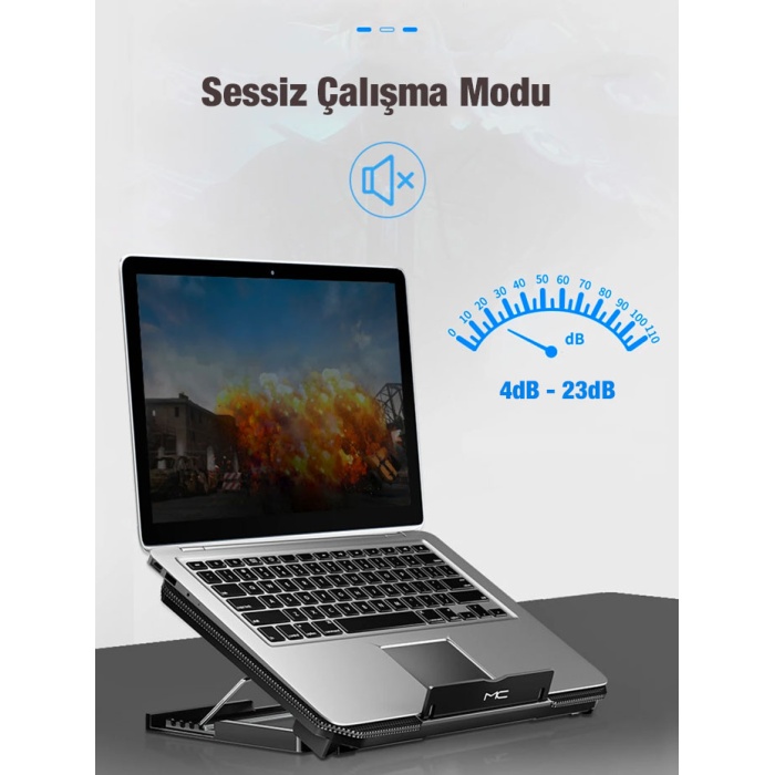 MC Q100 Ayarlanabilir Yükseklik Laptop Soğutucu Stand