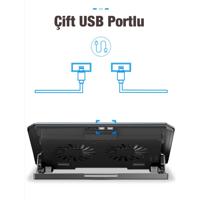 MC Q100 Ayarlanabilir Yükseklik Laptop Soğutucu Stand