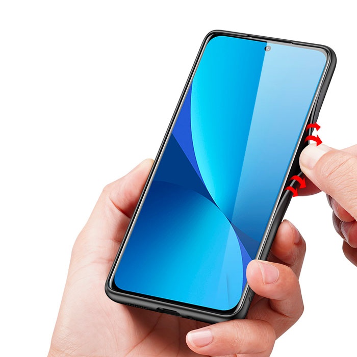 Dux Ducis Fino Serisi Xiaomi 12 - 12x Premium Dokuma Silikon Kılıf