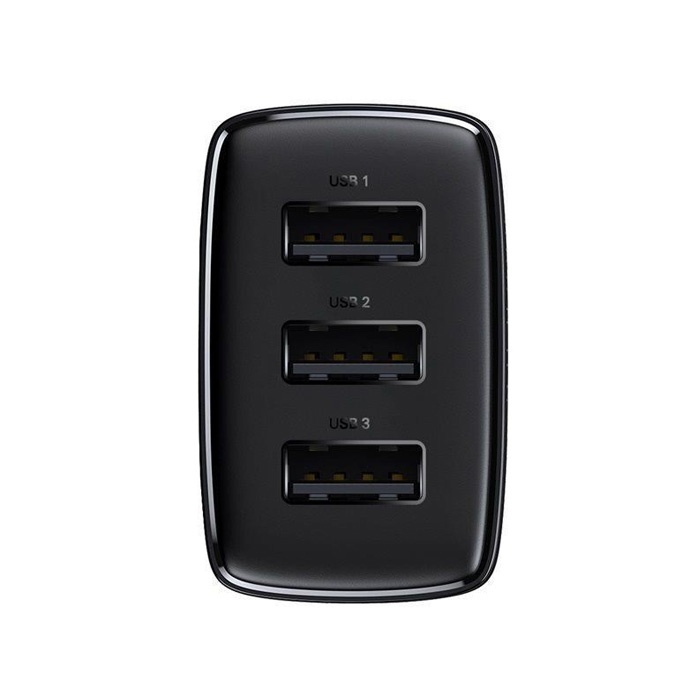 Baseus Kompakt 3 USB Portlu 17W Hızlı Şarj Başlığı Adaptörü