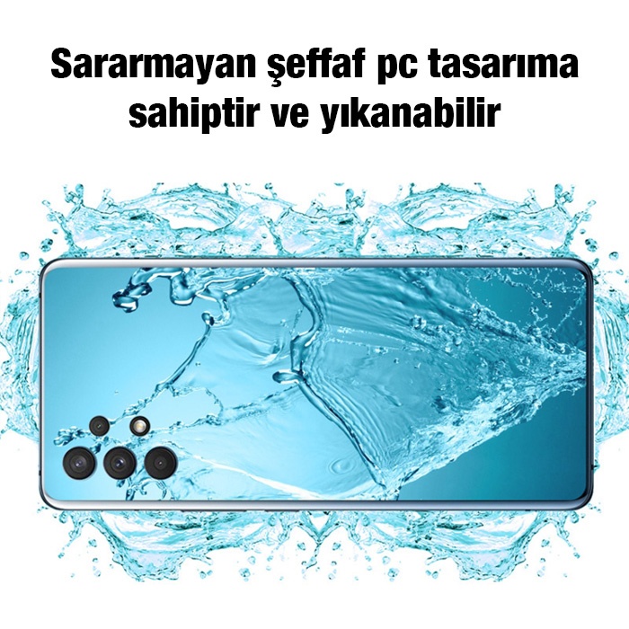 Samsung Galaxy A52 - A52s Kılıf Kamera Korumalı Ultra İnce Şeffaf Silikon Kılıf