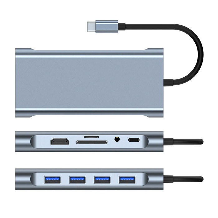 ALLY BYL-2110 11in1 Multifonksiyonlu Type-C Hub Adaptör Dönüştürücü