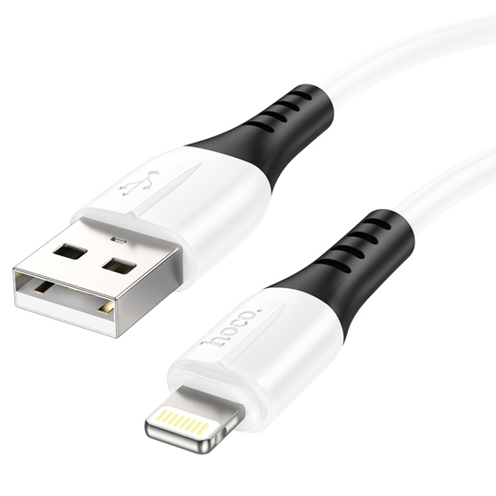 HOCO X82 iPhone Lightning to USB 2.4A Silikon Data ve Şarj Kablosu