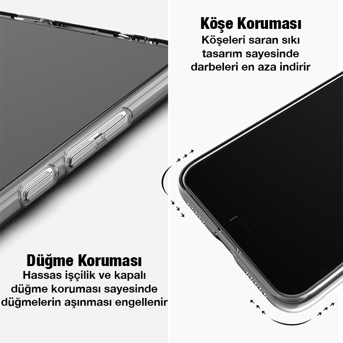 OPPO A93 5G Kamera Lens Korumalı Şeffaf Silikon Kılıf