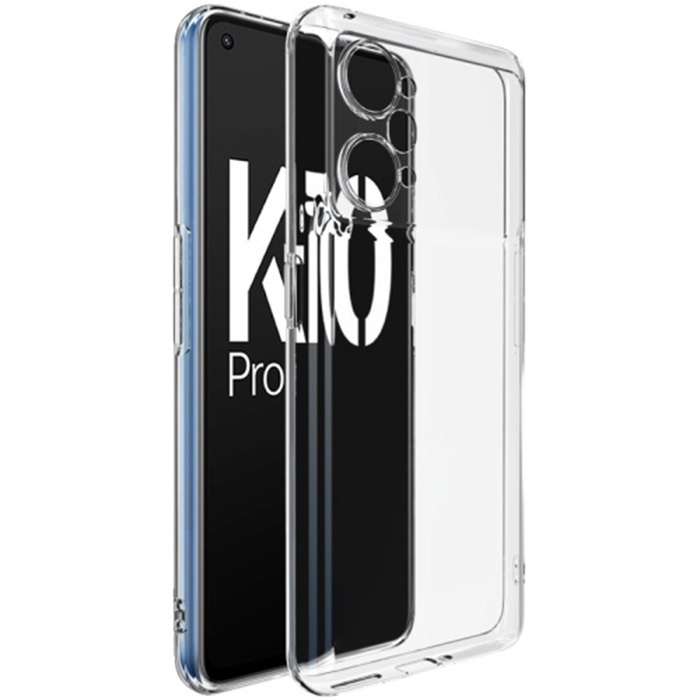 OPPO K10 Pro 5G Kılıf Kamera Korumalı Ultra İnce Şeffaf Silikon Kılıf