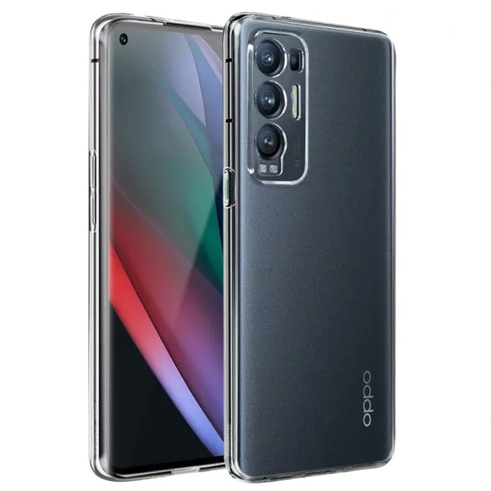 OPPO Find X3 NEO Kılıf Kamera Korumalı Ultra İnce Şeffaf Silikon Kılıf