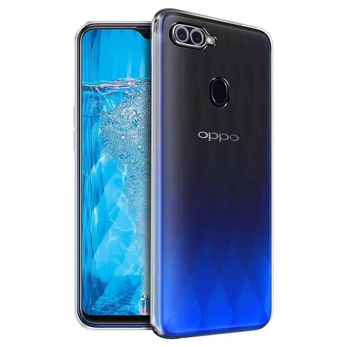 OPPO F9 Pro Kılıf Kamera Korumalı Ultra İnce Şeffaf Silikon Kılıf