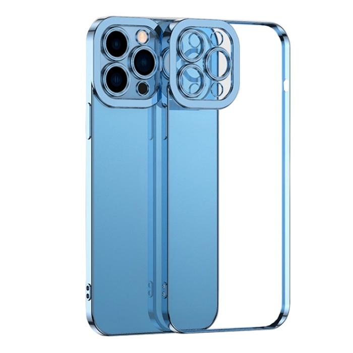 iPhone 12 Pro Fashion Series Renkli Kenar Lazer Çerçeveli Kılıf