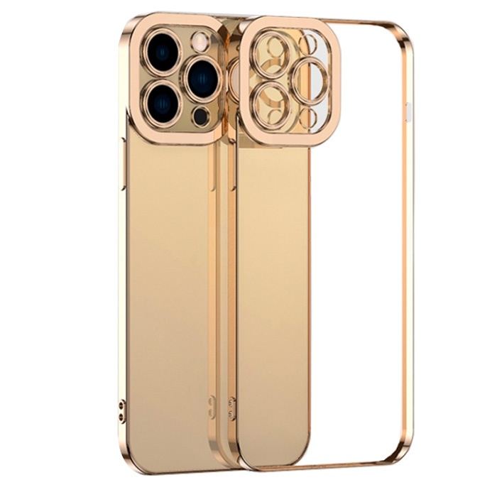 iPhone 12 Pro Fashion Series Renkli Kenar Lazer Çerçeveli Kılıf