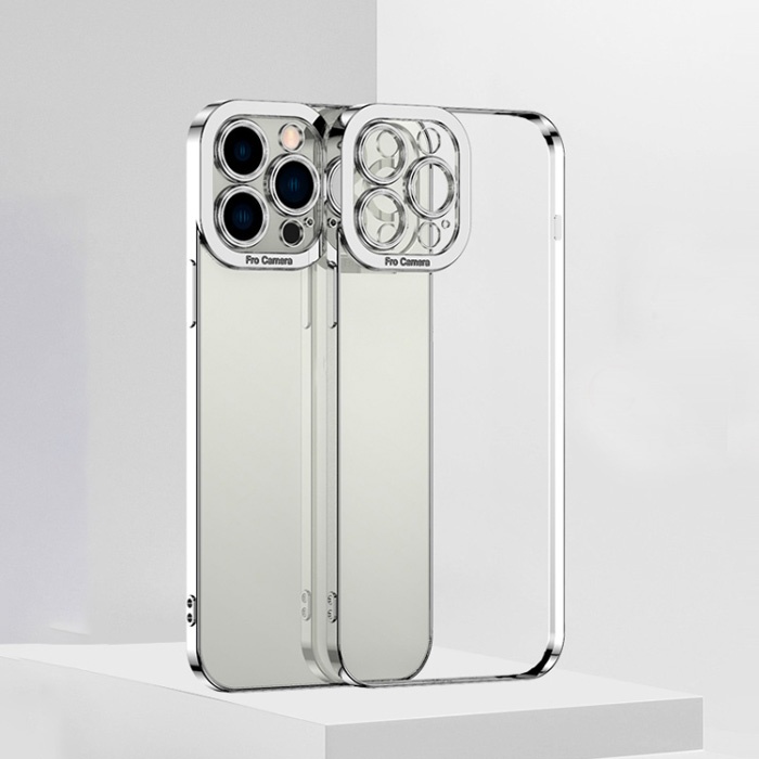 iPhone 12 Pro Fashion Series Renkli Kenar Lazer Çerçeveli Kılıf