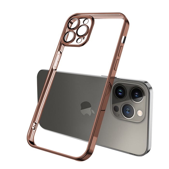 iPhone 13 Pro Fashion Series Renkli Kenar Lazer Çerçeveli Kılıf