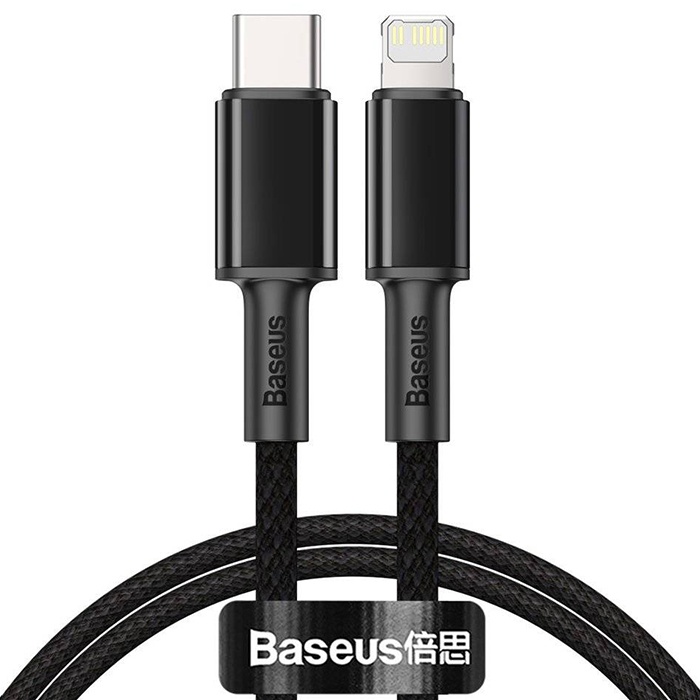 Baseus High Density Braided 20W Type-C to iPhone Lightning Hızlı Şarj ve Data Kablosu 1m