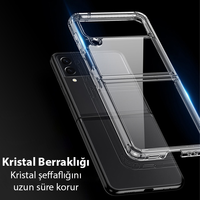 Dux Ducis Crystal Clin Series Samsung Galaxy Z Flip4 5G Shockproof Şeffaf Silikon Kılıf