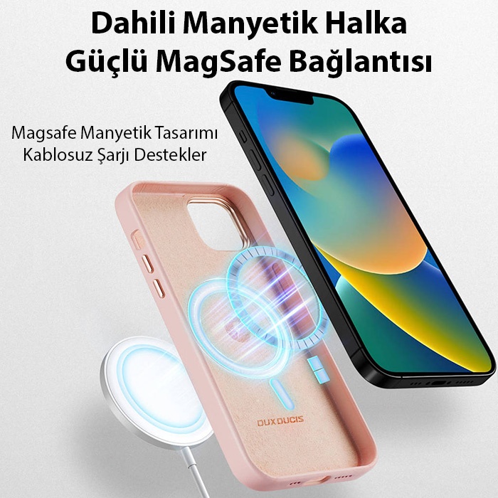 Dux Ducis Grit Series iPhone 14 6.1 Premium MagSafe Kılıf