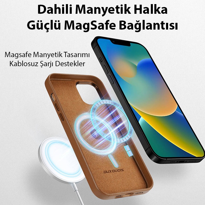 Dux Ducis Grit Series iPhone 14 6.1 Premium MagSafe Kılıf