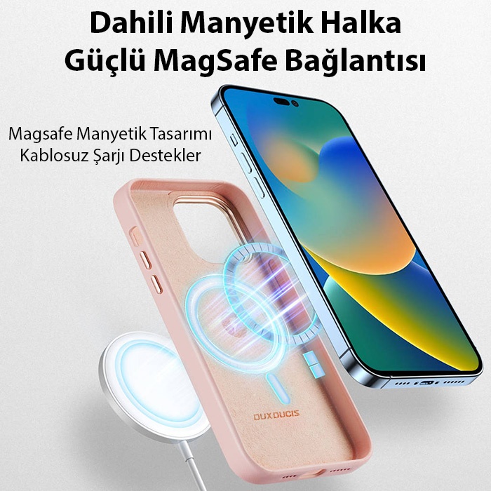 Dux Ducis Grit Seri iPhone 14 Pro Max Premium MagSafe Kılıf