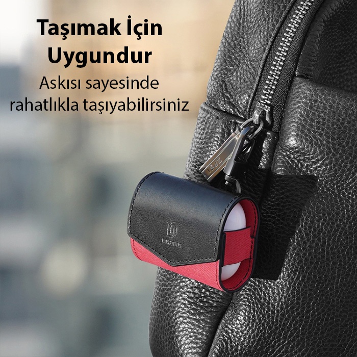 Dux Ducis Mix Series Airpods 3 için Premium Mıknatıslı Deri Kılıf