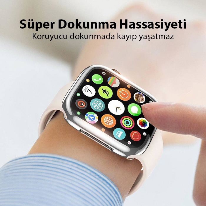 Dux Ducis Samo Series Apple Watch 41mm için Soft TPU Full Koruma Ultra İnce Silikon Kılıf