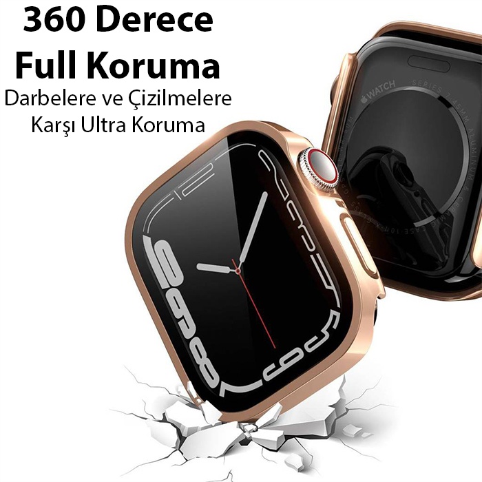 Dux Ducis Hamo Series Apple Watch 45mm için Hard PC Full Koruma Sert Armor Zırh Kılıf