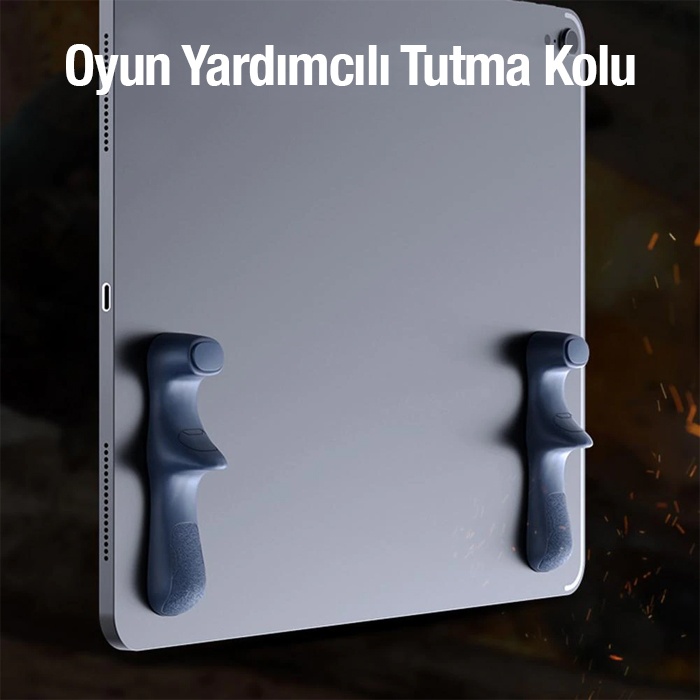 Memo PB02 2 Adet Tablet İçin Yapışkanlı Silikon Oyun Yardımcı Tutma Kolu