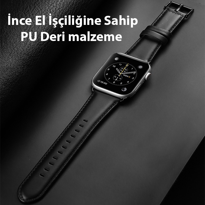 Dux Ducis Apple Watch 38-40-41MM için Business Deri Kayış Kordon