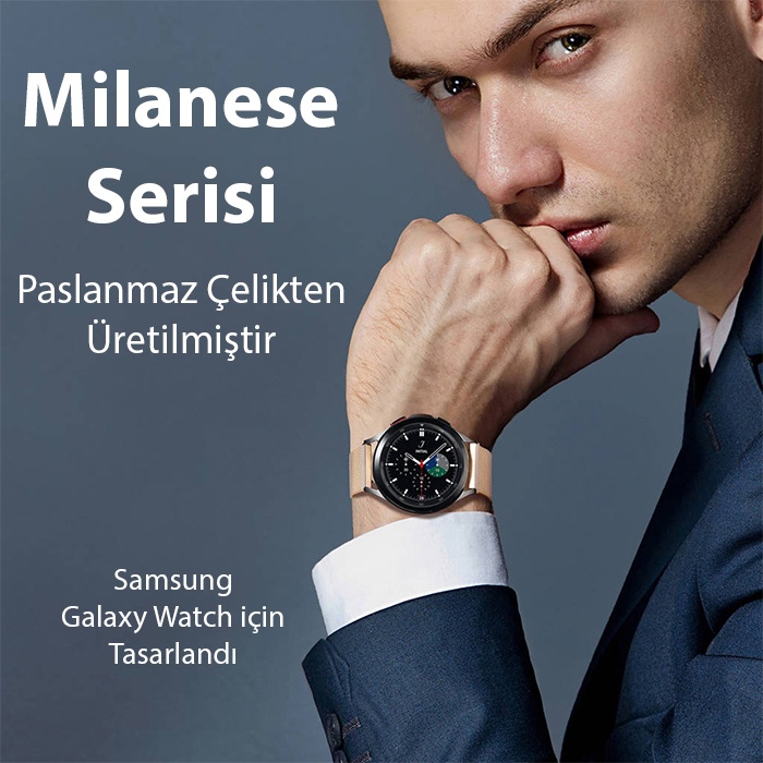 Dux Dux Ducis SM Galaxy Watch 20MM-Huawei GT2-GT3 42MM-Magic 2 42MM Milano Loop Kayış Kordon