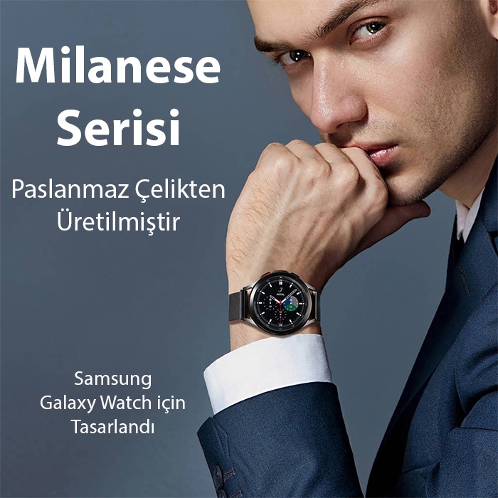 Dux Ducis SM Galaxy Watch 22MM-Huawei GT3-GT3 Pro 46MM-Magic 2 46MM Milano Loop Kayış Kordon