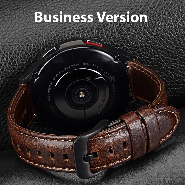 Dux Ducis SM Galaxy Watch 20MM-Huawei GT2-GT3 42MM-Magic 2 42MM için Business Deri Kayış Kordon