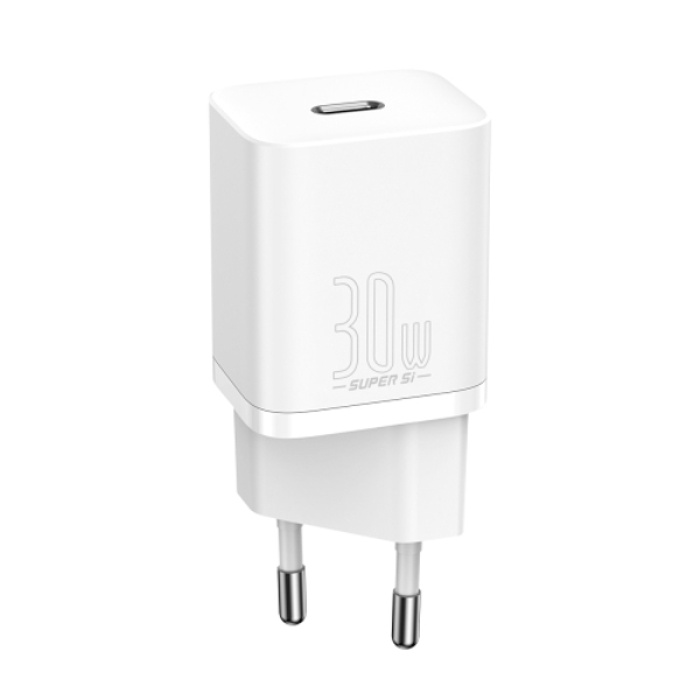 Baseus Super Si 1C 30W PD Type-C İPhone 14-13-12-11 Hızlı Şarj Adaptörü