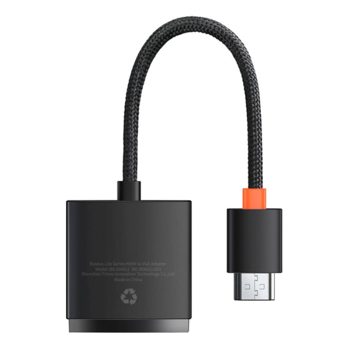 Baseus Lite Series HDMI to VGA Dönüştürücü Adaptör