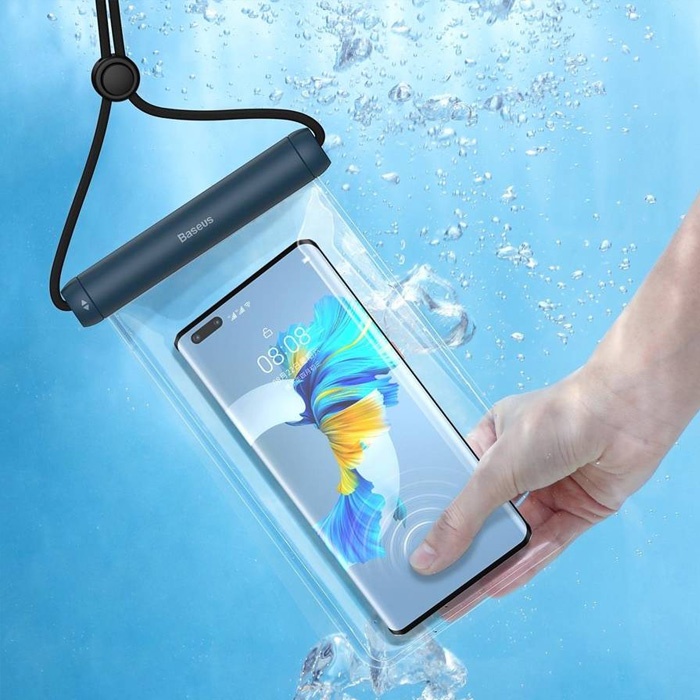 Baseus Cylinder Waterproof Case Kayar Kapaklı Su Geçirmez Universal Telefon Kılıfı