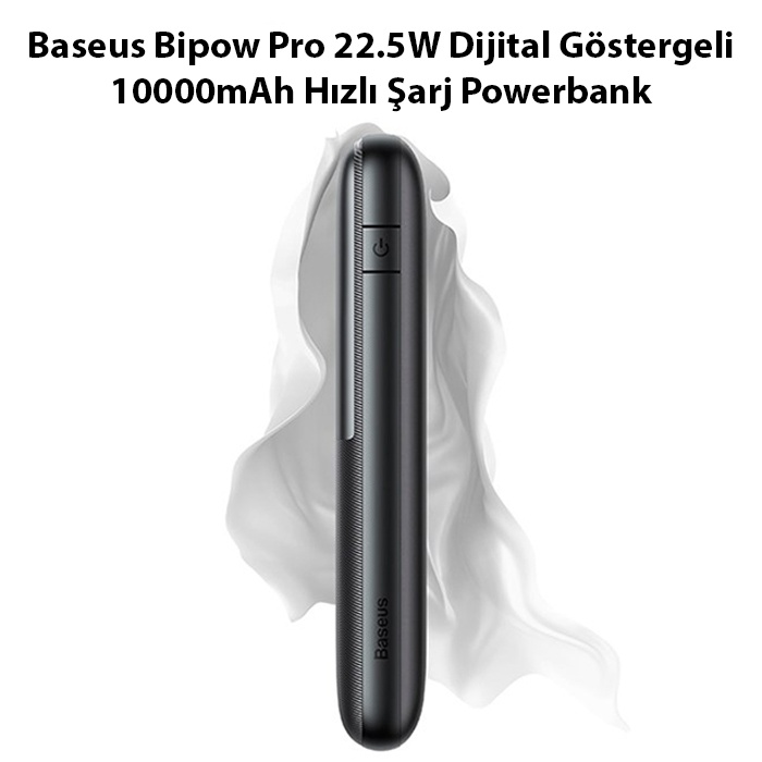 Baseus Bipow Pro 22.5W Dijital Göstergeli 10000mAh Hızlı Şarj Powerbank