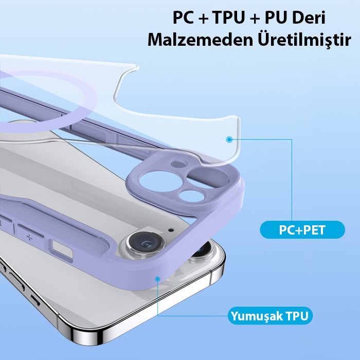 Dux Ducis iPhone 14 6.1 Kılıf Skin X Pro Series MagSafe Kapaklı Kılıf Folio Case