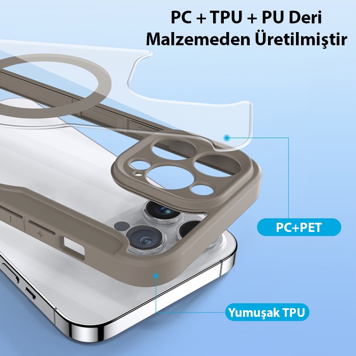 Dux Ducis iPhone 14 Pro 6.1 Kılıf Skin X Pro Series MagSafe Kapaklı Kılıf Folio Case