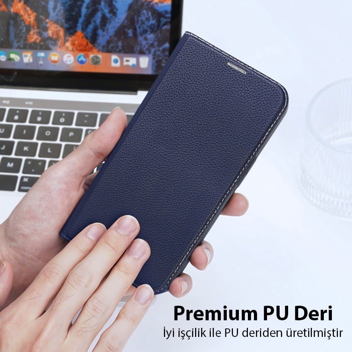 Dux Ducis iPhone 14 Pro Max 6.7 Kılıf Skin X2 Series PU Deri Manyetik Kapaklı Kılıf Magnetic Folio Case