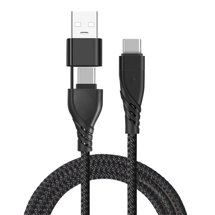 Universal 2in1 USB Type C To PD Kablosu+USB Kablo
