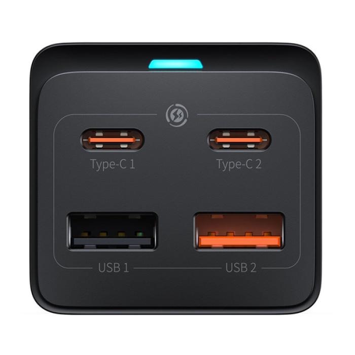 Baseus GaN3 Pro Powerstrip 65W Multifonksiyonel Type-C + USB + 240V Şarj Adaptörü Priz