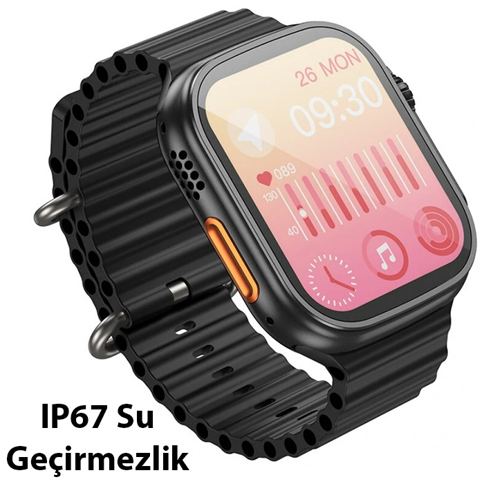 HOCO Y12 Ultra Watch Sesli Görüşme IP67 Su Geçirmez Sport Akıllı Saat