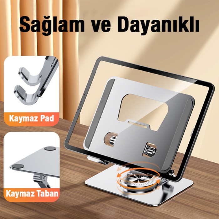 Universal J18 360 Dönebilen Ayarlanabilir Tablet Standı