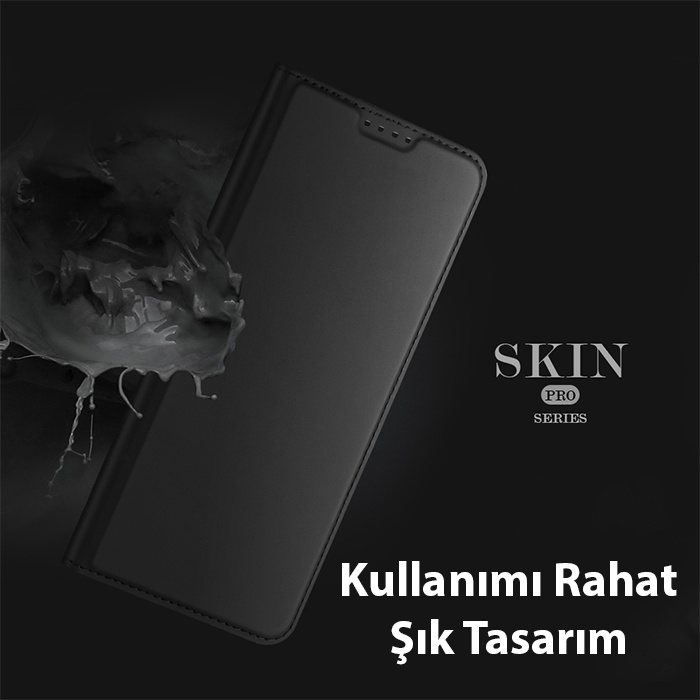 Dux Ducis Xiaomi Poco X5 Pro 5G Kılıf Skin Pro Series Flip Cover Kapaklı Kılıf