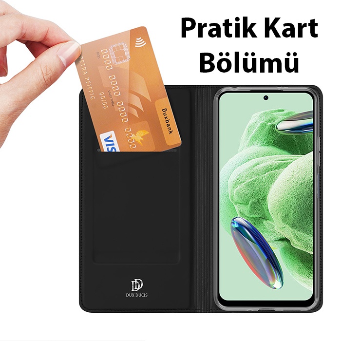 Dux Ducis Xiaomi Poco X5 Pro 5G Kılıf Skin Pro Series Flip Cover Kapaklı Kılıf