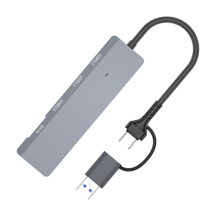 Universal ADS-309D 4 Portlu USB+Type-C USB 3.0 Çoklayıcı Data HUB Adaptör