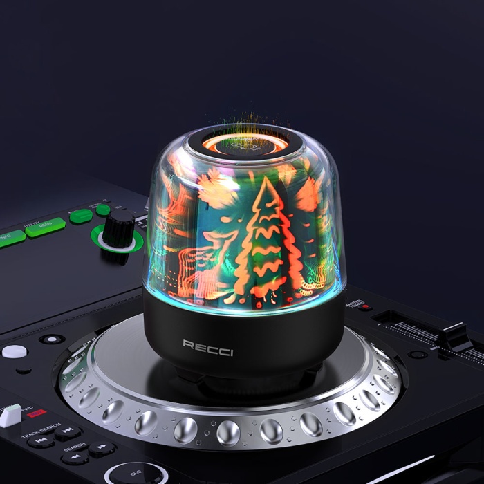 Recci RSK-W20 Magic Forest TF/AUX/USB Hi-Fi RGB Işıklı Wireless Bluetooth 5.0 Speaker Hoparlör