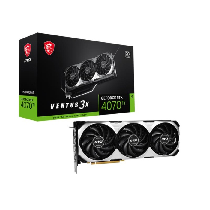 MSI GEFORCE RTX 4070 TI VENTUS 3X 12G OC 12GB GDDRX DP HDMI 192Bit EKRAN KARTI